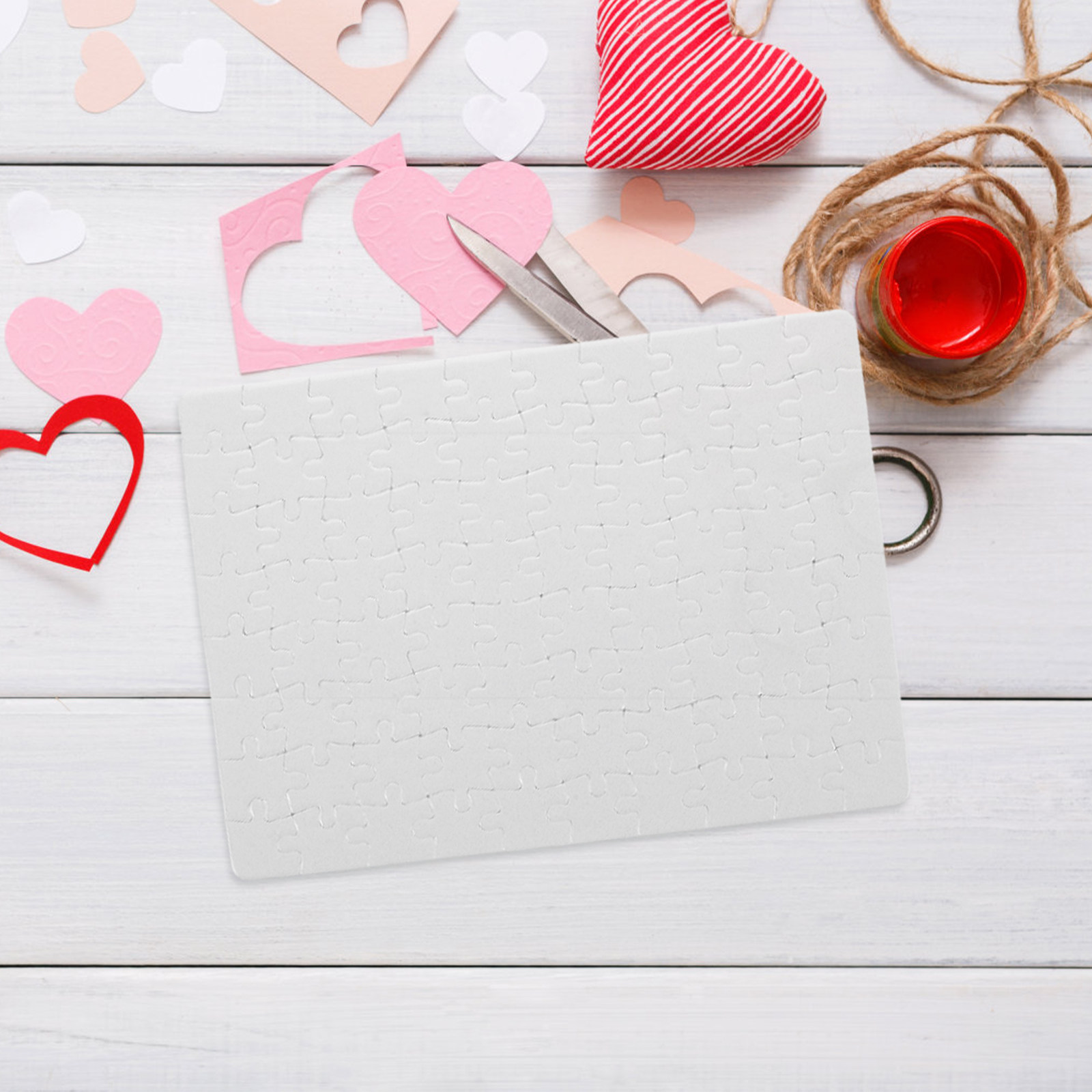Puzzle Blank White - 4 Sheets Blank Jigsaw Puzzle Blanks