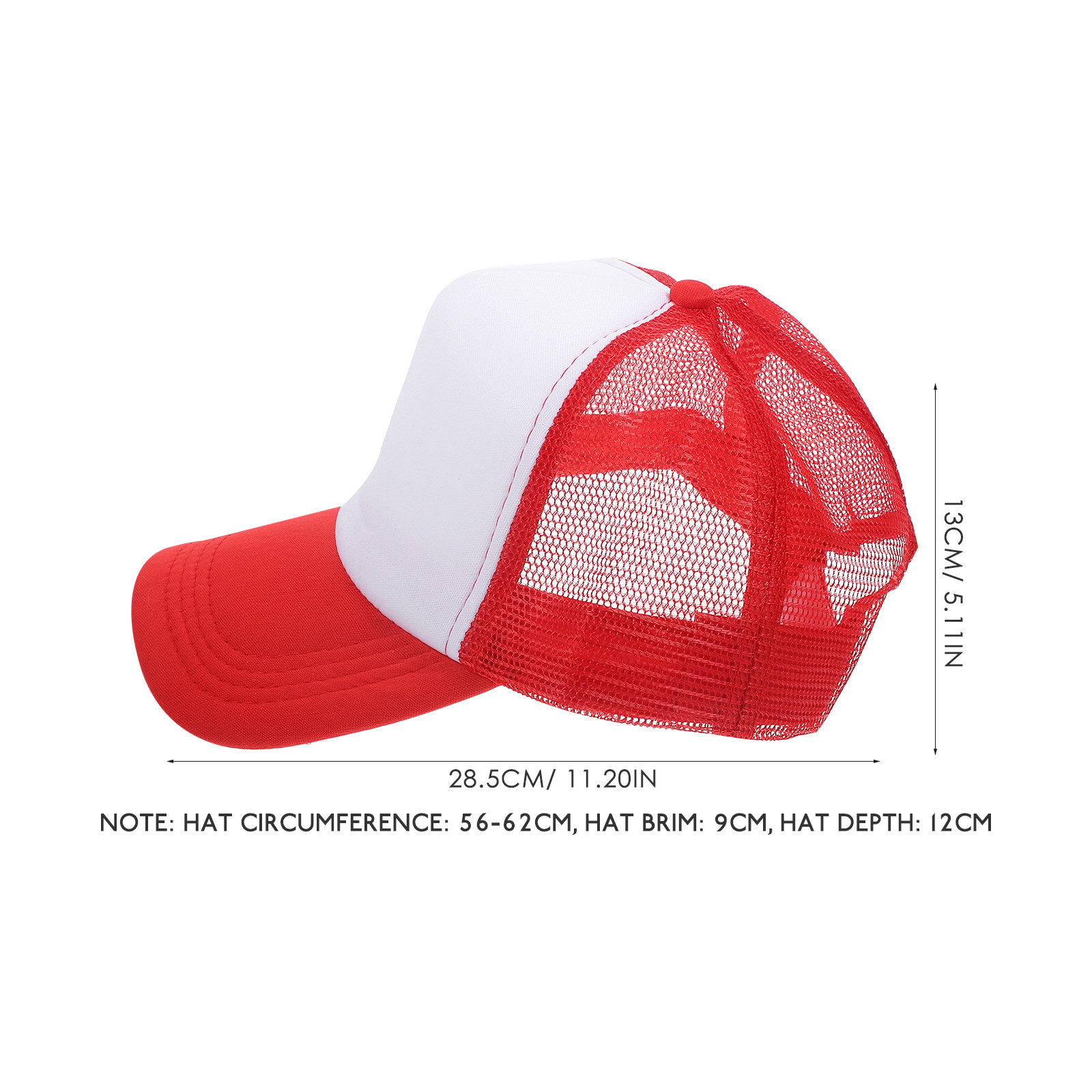10Pcs Blank Mesh Baseball Caps - Hat Sublimation Blank บทวิจารณ์และราคา