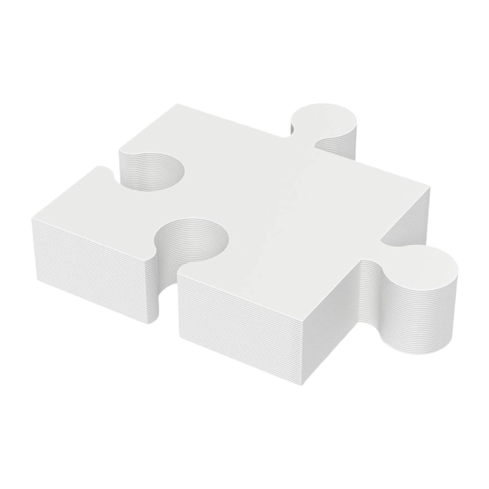 30 Pieces Blank Puzzle Pieces  - Puzzle Blank White บทวิจารณ์และราคา