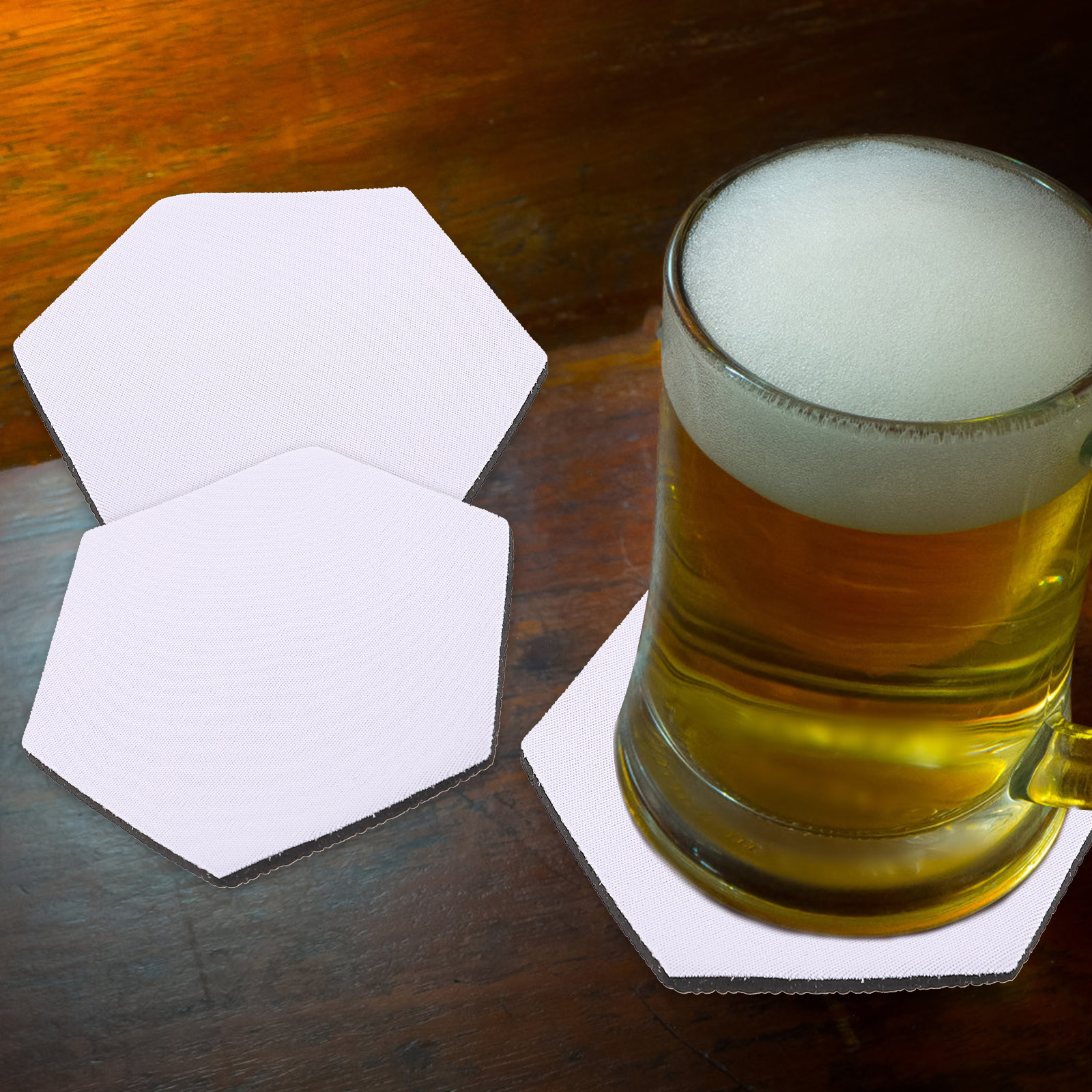10Pcs Sublimation Heat Transfe - Coaster Sublimation Blank บทวิจารณ์และราคา