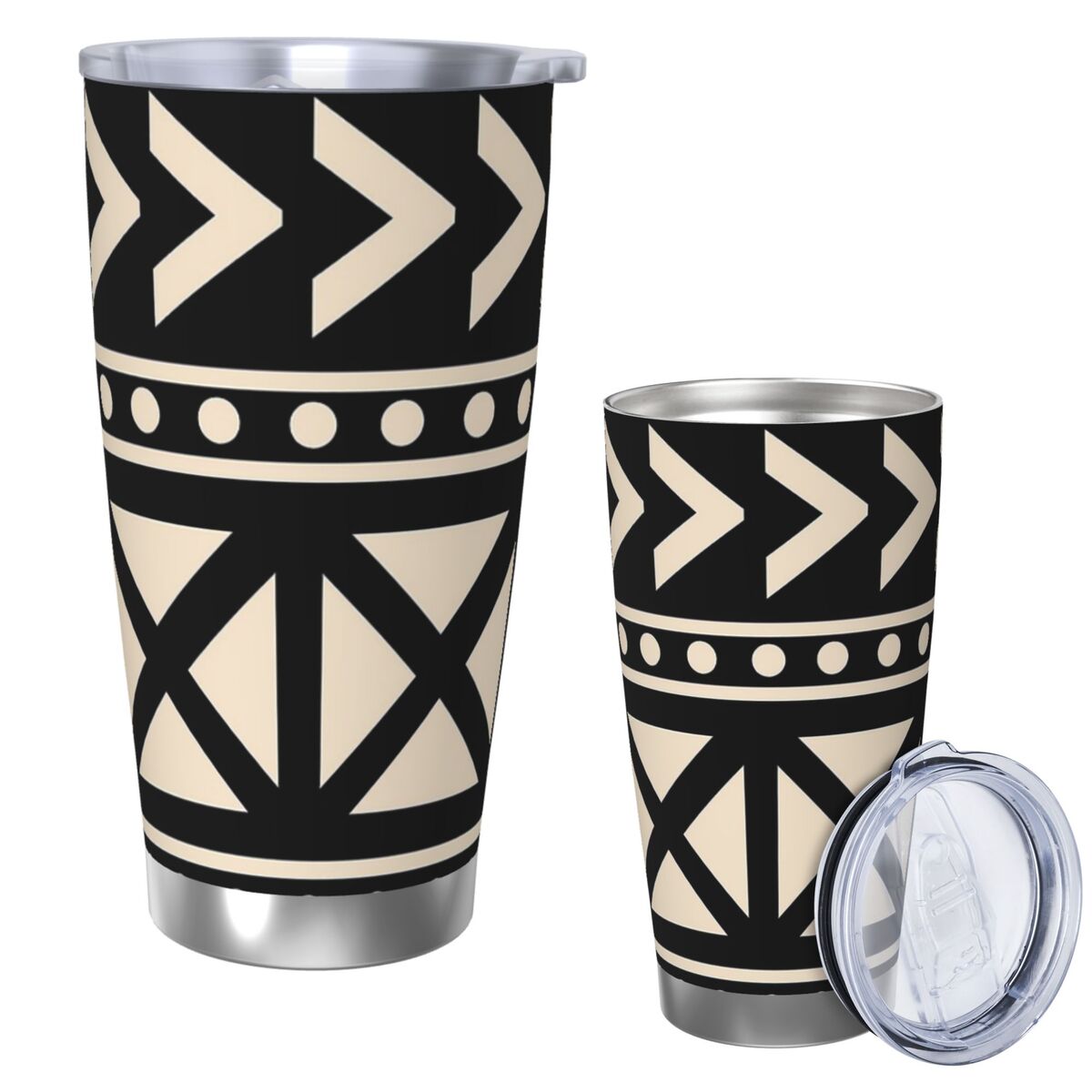 African Mud Cloth Black And Wh - Tumbler 20Oz White บทวิจารณ์และราคา