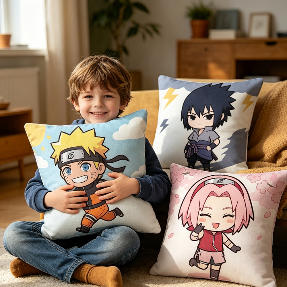Uzumaki Naruto Fashion Decor T - Pillow Cover Sublimation บทวิจารณ์และราคา