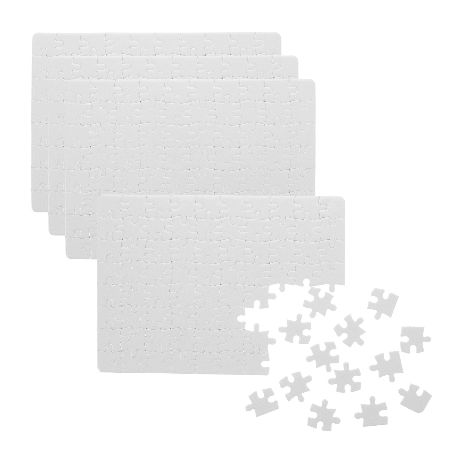 4 Sheets Sublimation Blank Puz - Puzzle Blank White บทวิจารณ์และราคา