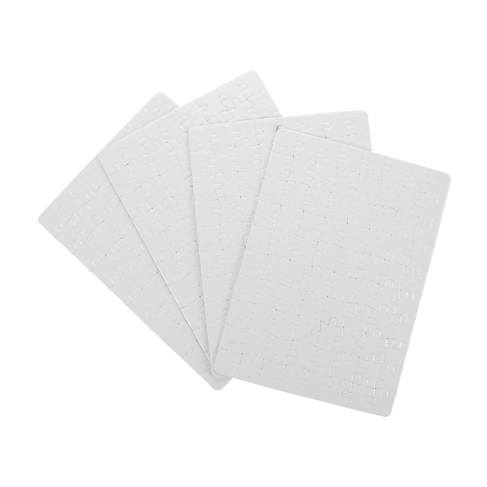 4 Sheets Blank Puzzle Pieces W - Puzzle Blank White บทวิจารณ์และราคา
