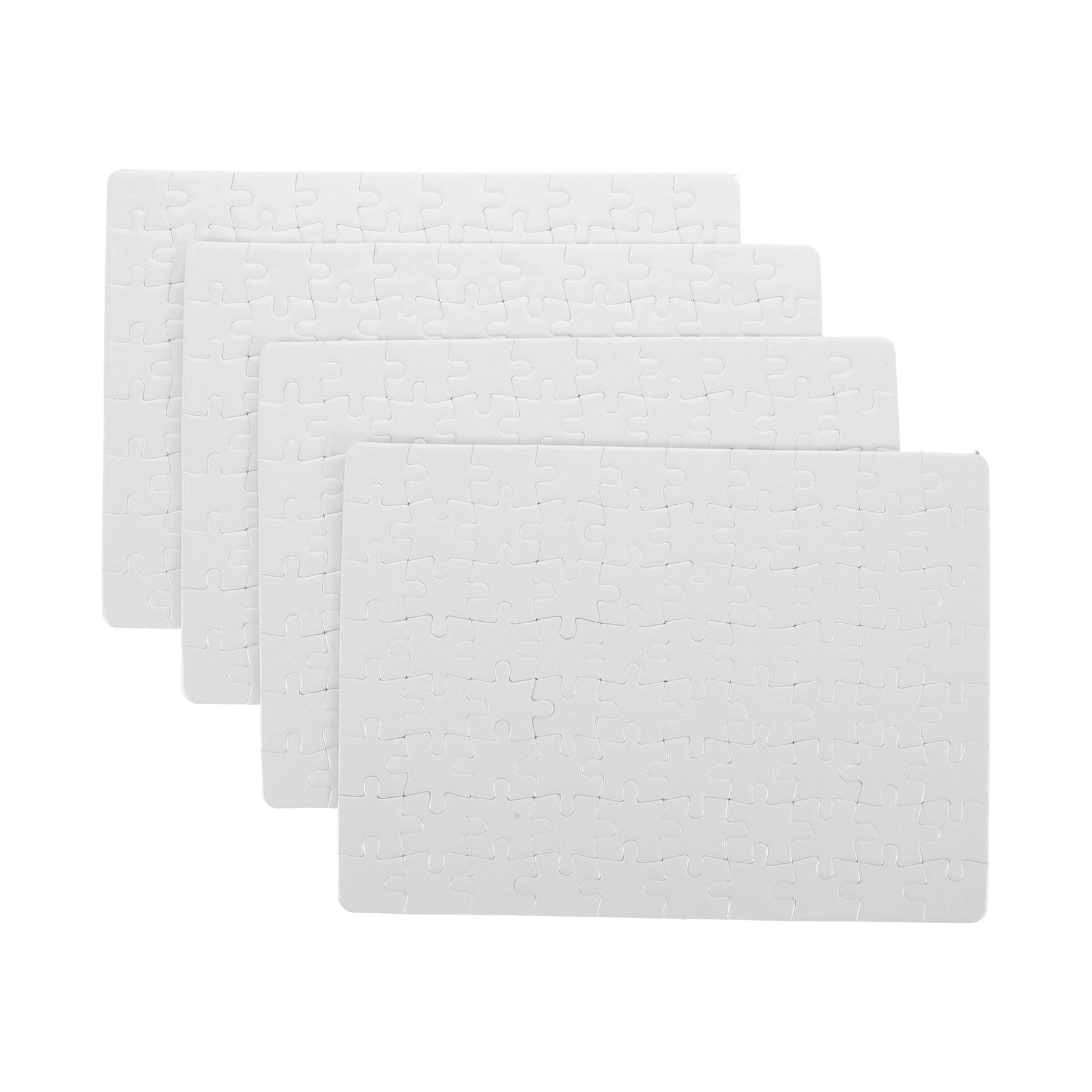 4 Sheets Blank Puzzle Pieces W - Puzzle Blank White บทวิจารณ์และราคา