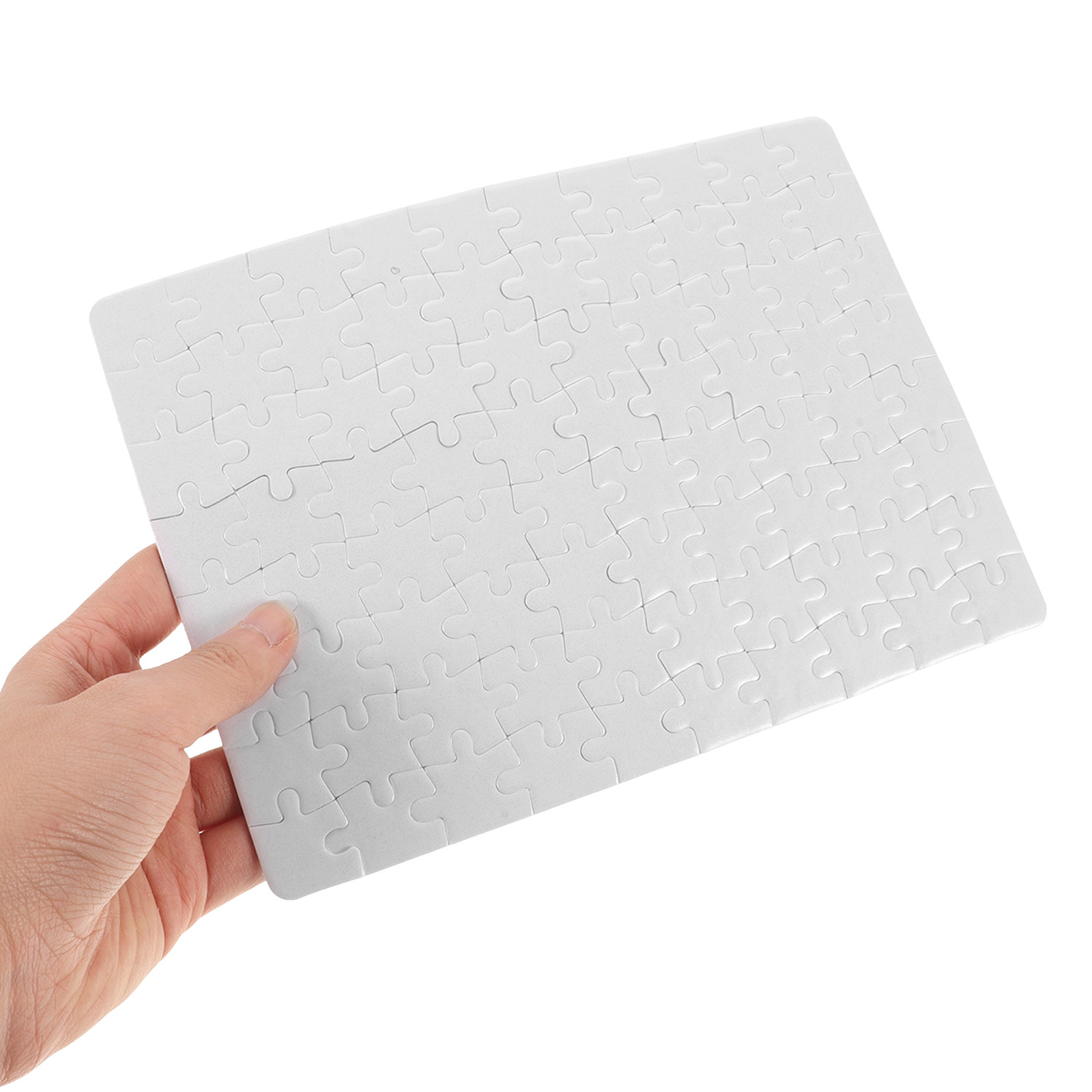 4 Sheets Blank Puzzle Pieces W - Puzzle Blank White บทวิจารณ์และราคา