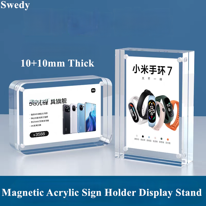 5 PCS 90x55mm Magnetic Acrylic - Photo Acrylic Block บทวิจารณ์และราคา