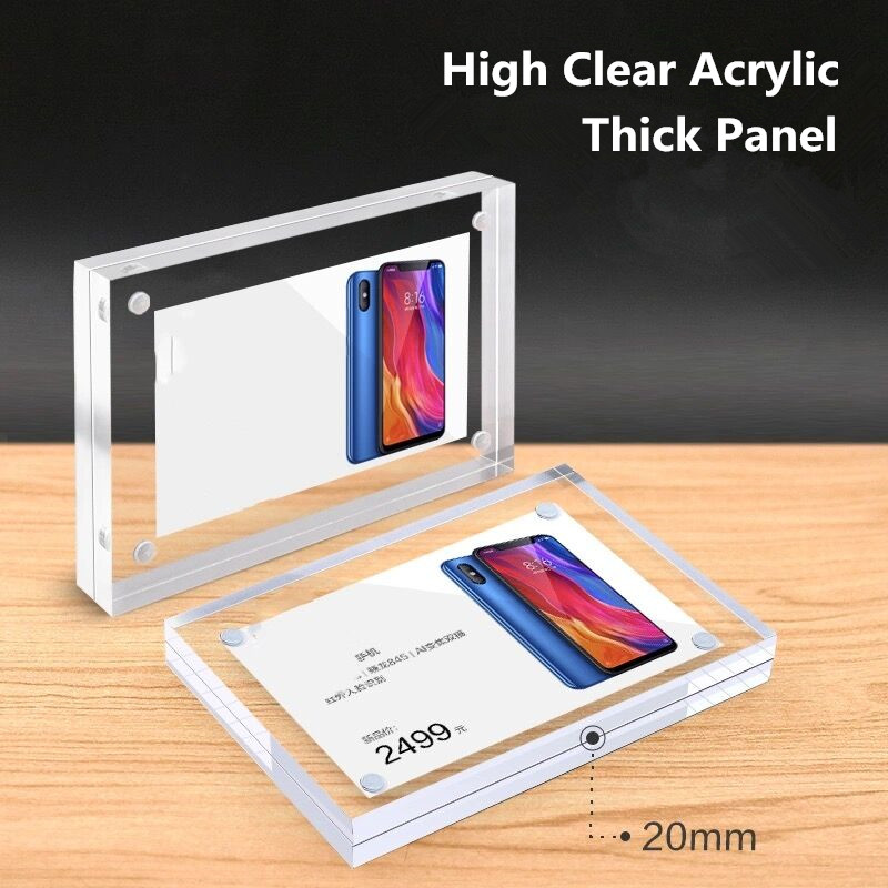 5 PCS 90x55mm Magnetic Acrylic - Photo Acrylic Block บทวิจารณ์และราคา