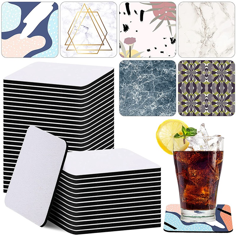 35 Pieces Square Sublimation C - Coaster Sublimation Blank บทวิจารณ์และราคา