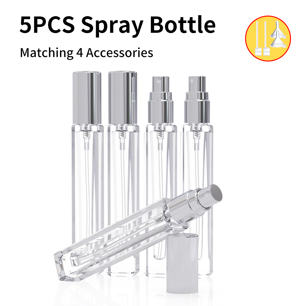 5-Piece Cologne Atomizer Empty - Water Bottle Blank บทวิจารณ์และราคา