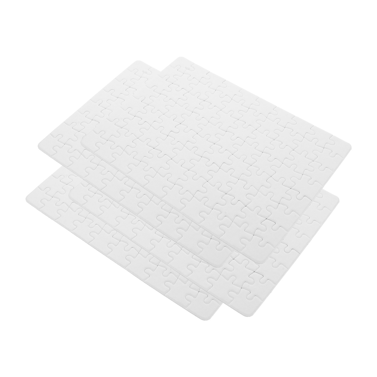 4 Sheets DIY Blank Puzzle Piec - Puzzle Blank White บทวิจารณ์และราคา