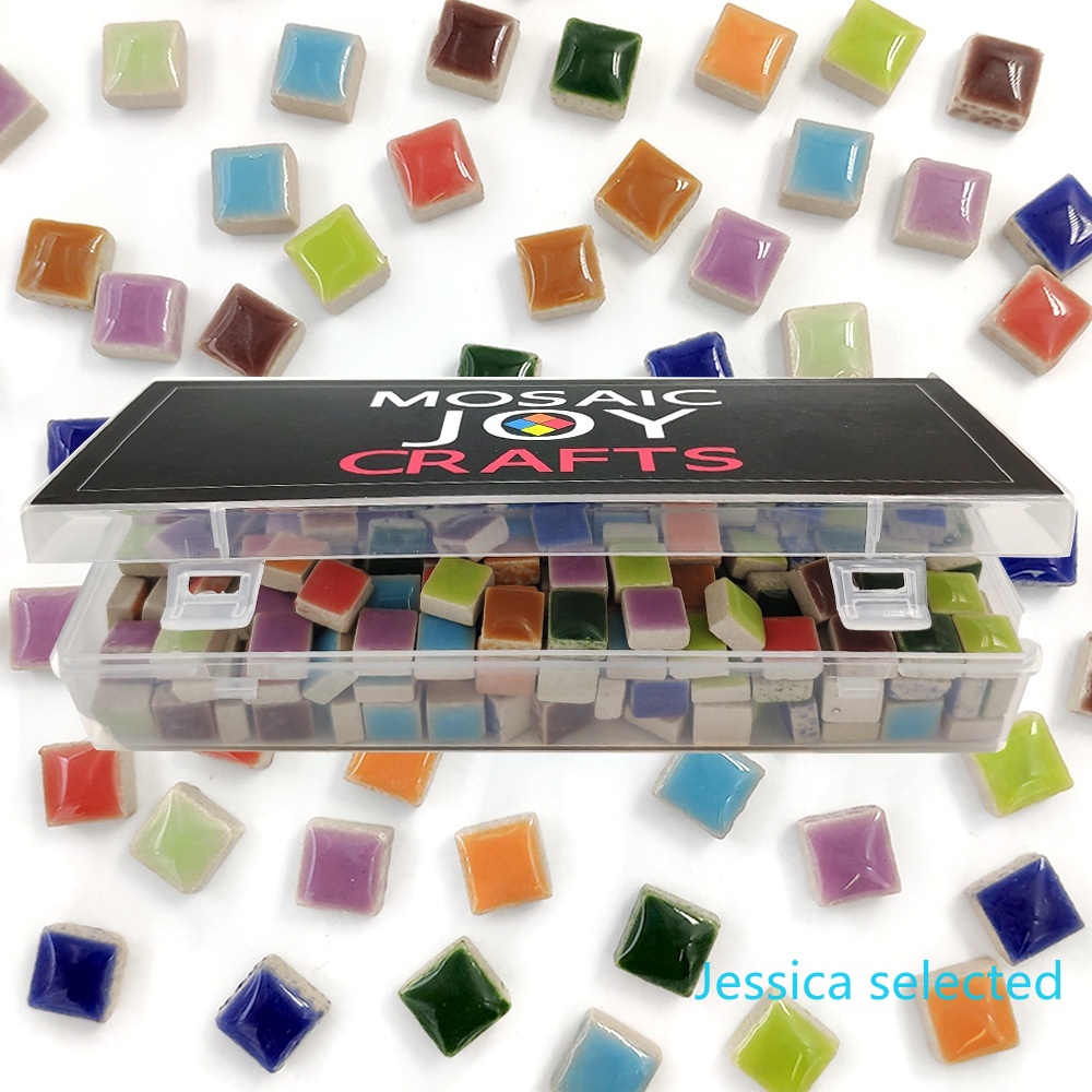 100g DIY Ceramic Mosaic Tiles  - Ceramic Tile Blank บทวิจารณ์และราคา